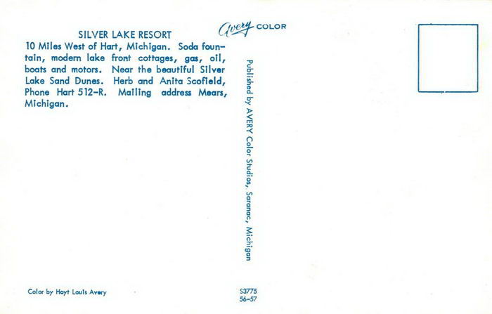 Silver Lake Resort - Old Postcard (newer photo)